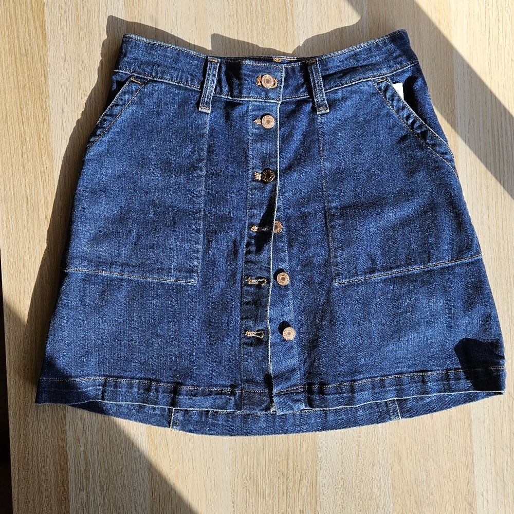 J Crew Jean Mini Skirt